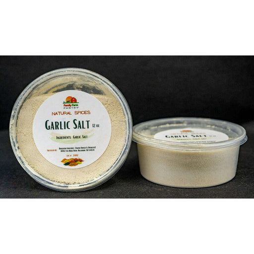 Market on Blackhawk:  Garlic Salt - All Natural - 12 oz.  |   Family Farm Pantry (Ridgeview)