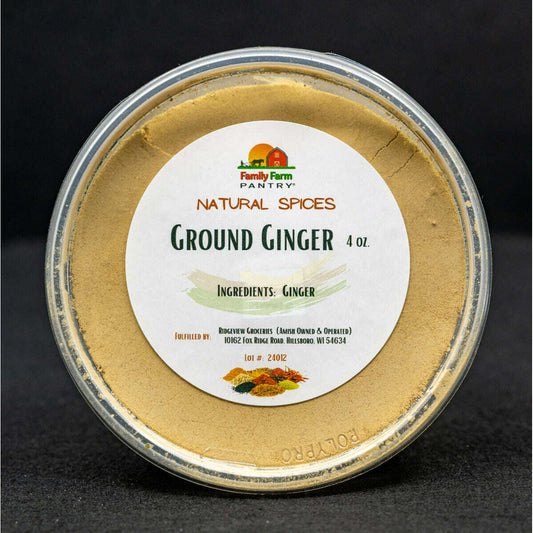 Market on Blackhawk:  Ground Ginger - All Natural   |   Family Farm Pantry (Ridgeview)