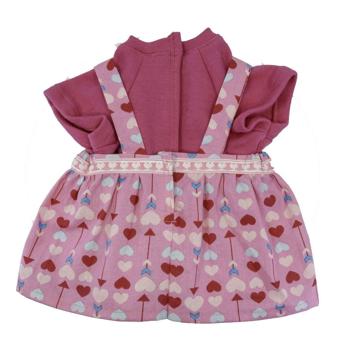 Market on Blackhawk:  Doll Outfit - Pink Dress with Hearts and a Pink Knit Top   |   O Baby Creations & Kathys Simply Cakes