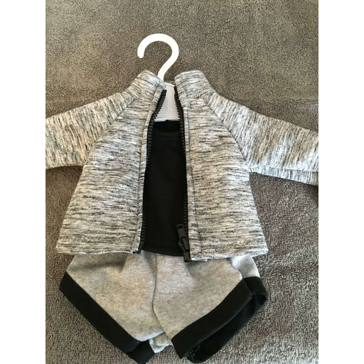 Market on Blackhawk:  Doll Sweatsuit - Gray for 18" Dolls - Default Title  |   O Baby Creations & Kathys Simply Cakes