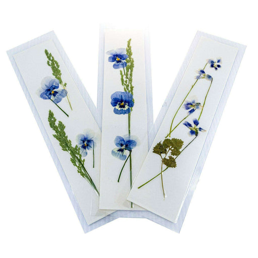 Market on Blackhawk:  Handmade Pressed Flower Bookmark - Pansy / Viola:  Lavender dominant  (1 bookmark)  |   LA MAISON RAVOUX