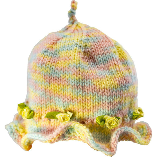 Market on Blackhawk:  Handmade Ruffled Hats - Multi-Colored Variegated 2  (3 to 6 months, 0.9 oz.)  |   Pretty Cute Creations by Judi