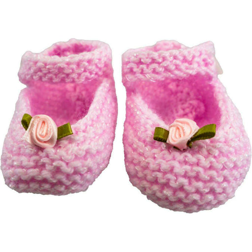Market on Blackhawk:  Mary Janes Infant Booties - Pink  |   Pretty Cute Creations by Judi