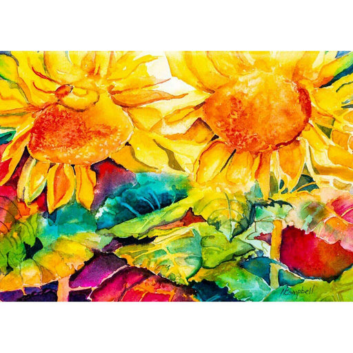 Market on Blackhawk:  Sunflowers - a 5" x 7" Watercolor Card with Envelope   |   Natalie Campbell