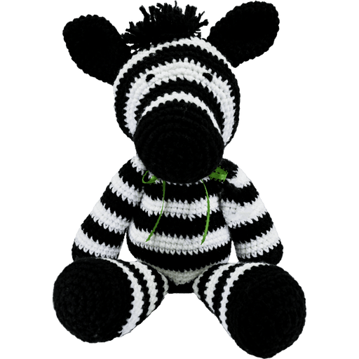 Market on Blackhawk:  Zebra Stuffed Animal - Hand-Crocheted - Large  |   Pretty Cute Creations by Pat