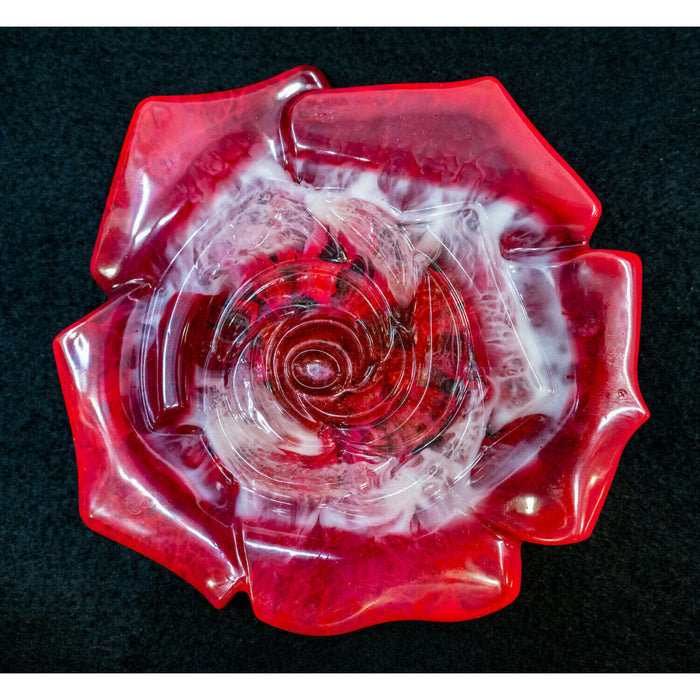 Market on Blackhawk:  Rose Flower Coasters - Red and White  |   Mystic Creations