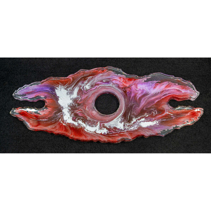 Market on Blackhawk:  Suspended Wine Glass Holders - Swirling Red, White & Purple  (4" x 9.5" x 0.38", 4.1 oz.)  |   Mystic Creations