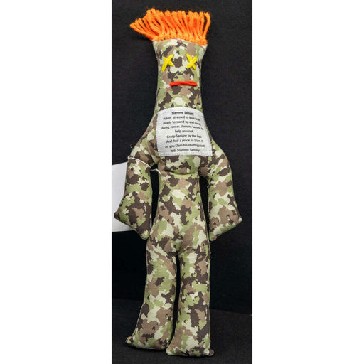 Market on Blackhawk:  Bashing Dolls - Slammy Sammy Military Camo Print  |   Rag Rug Haven