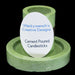 Market on Blackhawk:  Candlestick Holders - Green Sherbet Cement - MEDIUM (2.5" H x 2.75" Round - 5.3oz.)  |   Wacky Wench’s Creative Designs