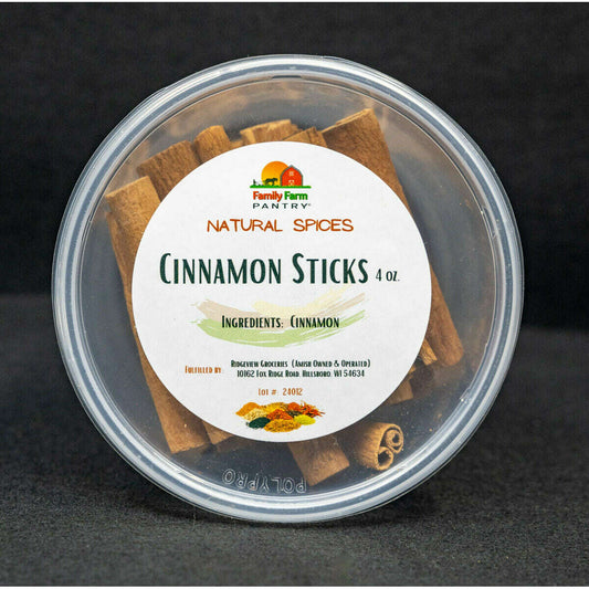 Market on Blackhawk:  Cinnamon Sticks (4 oz.) - All Natural   |   Family Farm Pantry (Ridgeview)