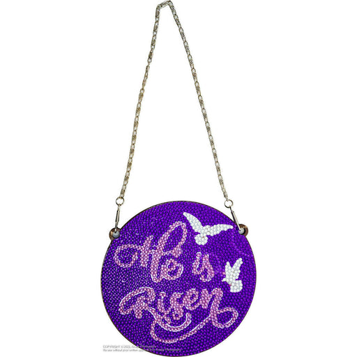Market on Blackhawk:  Diamond Painting Easter & Spring Wall Hangings - He is Risen(5.5" x 5.5", 0.38" without 16" long chain, 2.1 oz.)  |   Julie Balog