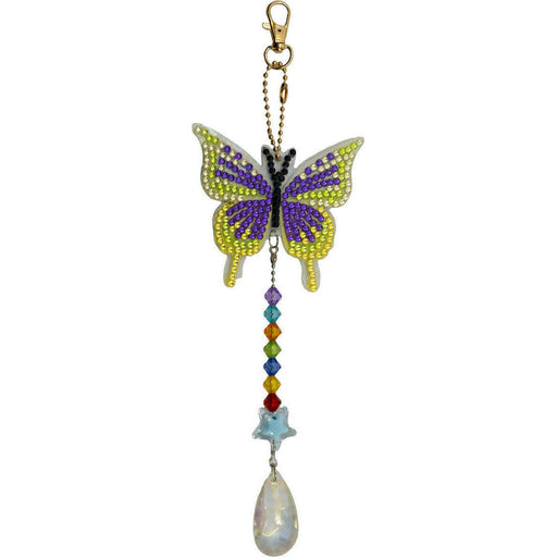 Market on Blackhawk:  Diamond Painting Sun Catchers - Swallow Tail Butterfly 2 (3" x 0.38" x 9.5" - fully hanging, 0.7oz.)  |   Julie Balog