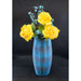 Market on Blackhawk:  Dry Vases with Artificial Flowers - 3D Printed In-House - Blue-Dk Blue Diamond Vase w/Blue & Yellow Flowers  |   Woodworking Creations