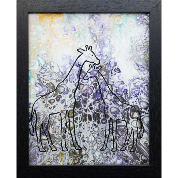 Market on Blackhawk:  FLUID ART: Giraffes (8" x 10")   |   Things That Garnish