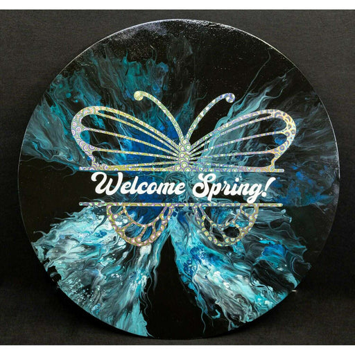 Market on Blackhawk:  FLUID ART: Round Welcome Spring - Default Title  |   Things That Garnish