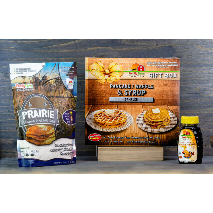 Market on Blackhawk:  GIFT BOX SLEEVE & BOXES:  Perfect with our Amish Pancake Mix & Maple Syrup! - Small  |   Family Farm Pantry