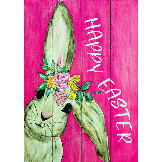 Market on Blackhawk:  Happy Easter Floral Bunny   |   Ceils Crafts