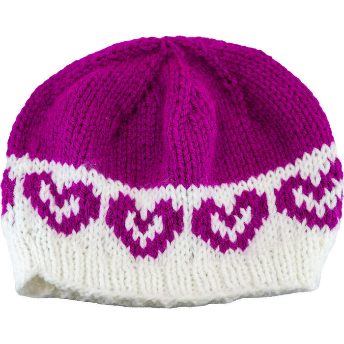 Market on Blackhawk:  Heart Hats - White & Pink - Size 4 years  (1.5 oz.)  |   Pretty Cute Creations by Judi