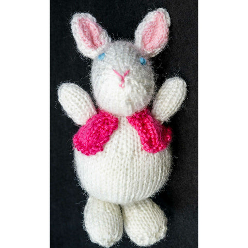 Market on Blackhawk:  Knitted Bunnies - Pink Vest  |   Pretty Cute Creations by Judi
