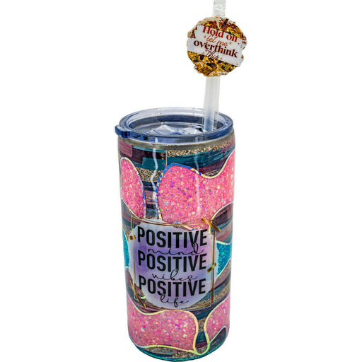 Market on Blackhawk:  Large "Fatty" Tumblers - Positively Pink - 22 oz. capacity - (3.5" wide, 7.5" tall without Straw, 1.1 lbs)  |   Wacky Wench’s Creative Designs
