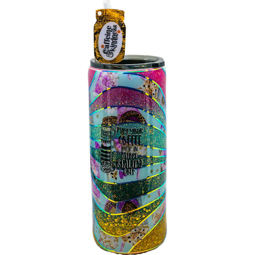 Market on Blackhawk:  Large "Fatty" Tumblers - Coffee Kick- 30 oz. capacity -  (3.5" wide, 9" tall without Straw, 1.38 lbs)  |   Wacky Wench’s Creative Designs