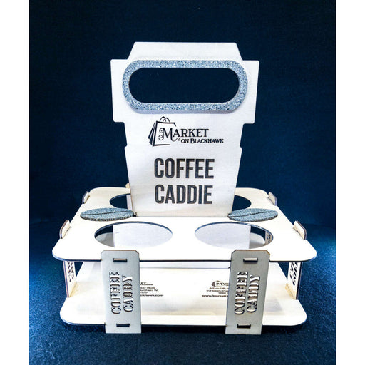 Market on Blackhawk:  Laser-Cut Coffee Caddies - 4-Cup Caddie  |   Woodworking Creations