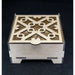 Market on Blackhawk:  Laser-Cut Gift Boxes with Hinged Lid - Style 3:  4.38" x 4.38" x 2.25" box  |   Woodworking Creations