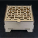 Market on Blackhawk:  Laser-Cut Gift Boxes with Hinged Lid - Style 4:  4.38" x 4.38" x 2.25" box  |   Woodworking Creations