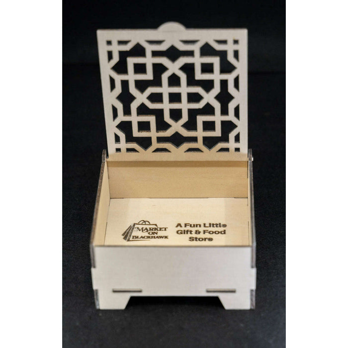 Market on Blackhawk:  Laser-Cut Gift Boxes with Hinged Lid   |   Woodworking Creations