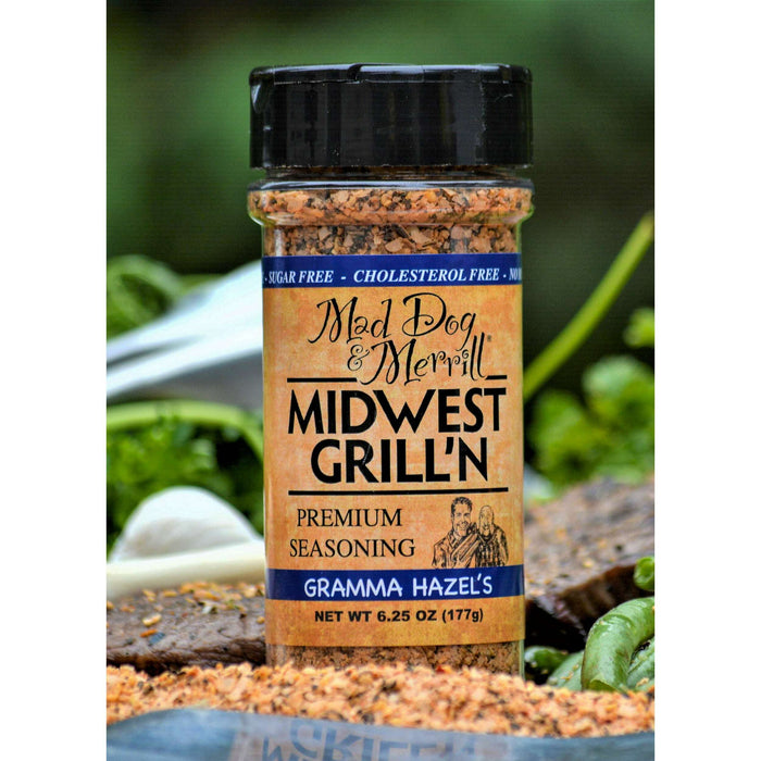 Market on Blackhawk:  Mad Dog & Merrill Midwest Grill'n Sauces & Seasonings - Gramma Hazel's Seasoning (6.25 oz.)  |   Mad Dog & Merrill