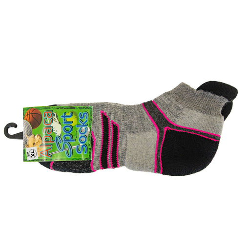 Market on Blackhawk:  Alpaca Sport Socks - Pink Extra Large  |   Blufftop Farm