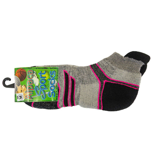 Market on Blackhawk:  Alpaca Sport Socks - Pink Medium  |   Blufftop Farm