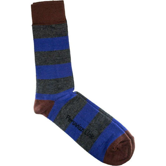 Market on Blackhawk:  Alpaca Tri-Color Striped Socks - Alpaca Tri-Color Striped Socks- Charcoal- Small / Medium  |   Blufftop Farm