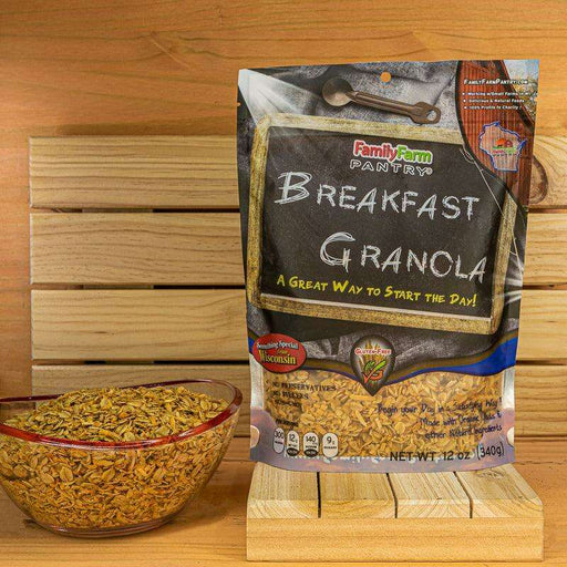 Market on Blackhawk:  Amish Granola (gluten free) - Five Flavors - Breakfast Granola  (12 oz. bag)  |   Family Farm Pantry