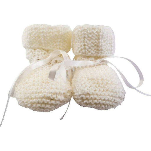 Market on Blackhawk:  Baby Booties - White  |   Pretty Cute Creations by Judi