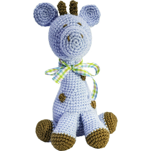 Market on Blackhawk:  Baby Giraffe Crochet Stuffed Animal (handmade) - Blue Giraffe  |   Pretty Cute Creations by Pat