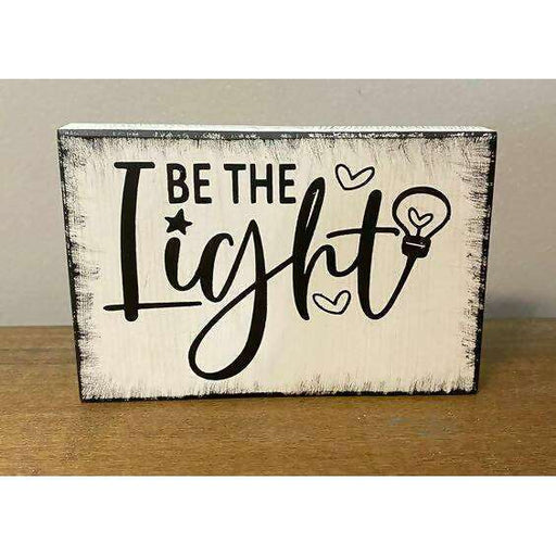 Market on Blackhawk:  Be the Light - Handmade Painted Wood Sign   |   Ceils Crafts