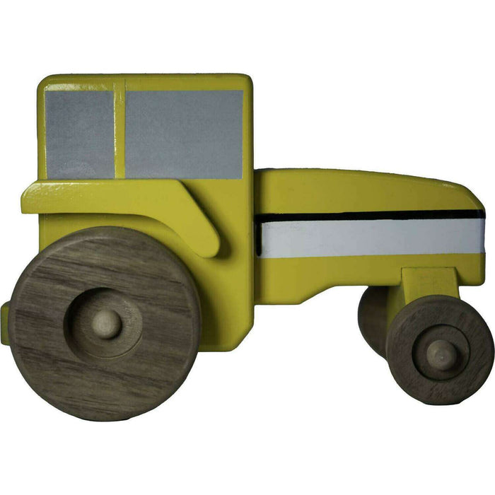 Market on Blackhawk:  'Build-a-Farm' Handmade Wooden Toys from CB's Woodworking - Yellow Wooden TRACTOR Toy  |   CBs Woodworking