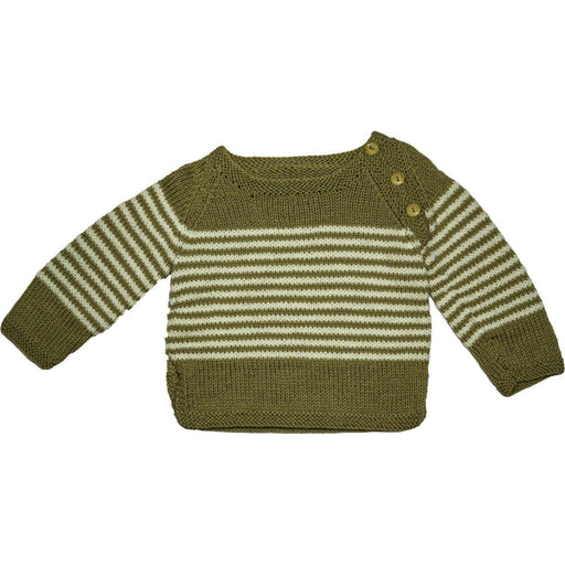 Market on Blackhawk:  Cardigan Sweaters for Boys - Dark Tan with White Stripes and Brown buttons (Size 12-18 months)  |   Pretty Cute Creations by Judi