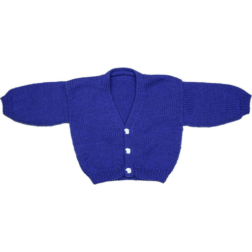 Market on Blackhawk:  Cardigan Sweaters for Boys - Royal Blue with Blue Elephant buttons (Size 3-6 months)  |   Pretty Cute Creations by Judi