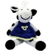 Market on Blackhawk:  Cow Stuffed Animal (Hand-Crocheted) - Deep Blue with Light Yellow Trim  |   Pretty Cute Creations by Pat