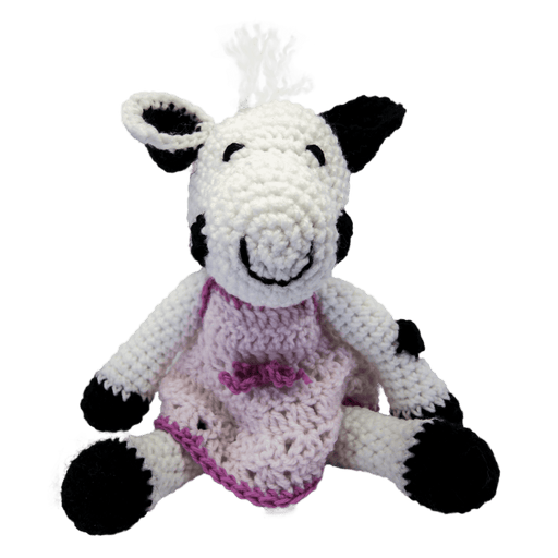 Market on Blackhawk:  Cow Stuffed Animal (Hand-Crocheted) - Pink  |   Pretty Cute Creations by Pat