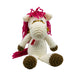 Market on Blackhawk:  Crochet Pony Stuffed Animal - Handmade - White Pony, with Pink Mane  |   Pretty Cute Creations by Pat