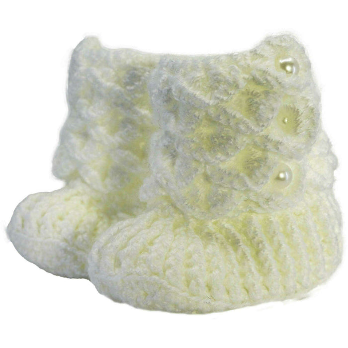 Market on Blackhawk:  Crocodile Slippers - White - 6 to 12 months  |   Pretty Cute Creations by Judi