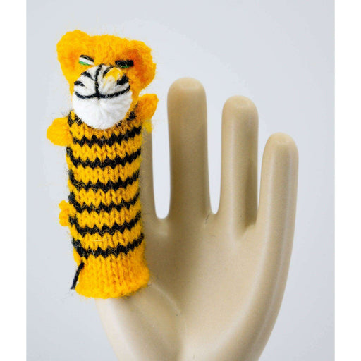 Market on Blackhawk:  Cute Fun Finger Puppets - Striped Tiger  |   Blufftop Farm