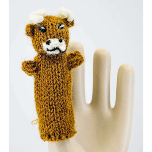 Market on Blackhawk:  Cute Fun Finger Puppets - Brown Cow Finger Puppets  |   Blufftop Farm