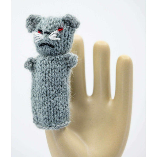 Market on Blackhawk:  Cute Fun Finger Puppets - Grey Mouse Finger Puppet  |   Blufftop Farm