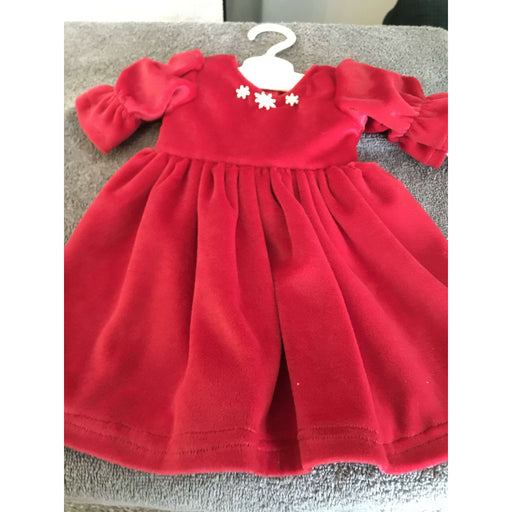 Market on Blackhawk:  Doll Dress - Red Velvet - Default Title  |   O Baby Creations & Kathys Simply Cakes