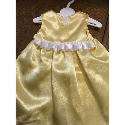 Market on Blackhawk:  Doll Dress - Yellow Satin for 18" dolls   |   O Baby Creations & Kathys Simply Cakes