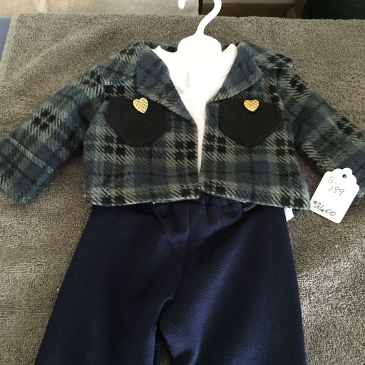 Market on Blackhawk:  Doll Outfit - 3 Piece, Shirt, Pants, Jacket for 18" Dolls - Default Title  |   O Baby Creations & Kathys Simply Cakes